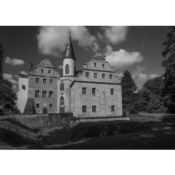 Lais Puzzle - SCHLOSS OBERAU, Deutschland in schwarz weiß - 500, 1.000 & 2.000 Teile