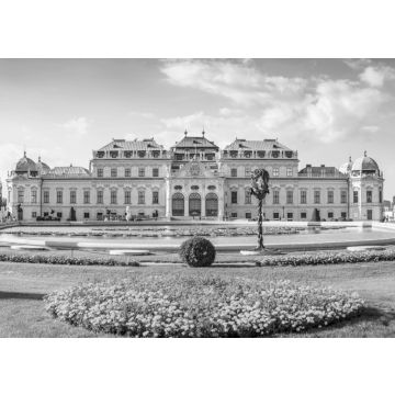 Lais Puzzle - Frontalansicht des Schlosses Belvedere, Wien, Österreich in schwarz weiß - 500, 1.000 & 2.000 Teile