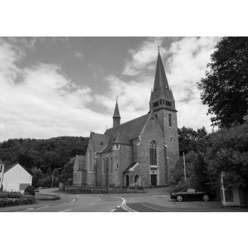Lais Puzzle - Kirche in Nonnweiler in schwarz weiß - 500, 1.000 & 2.000 Teile