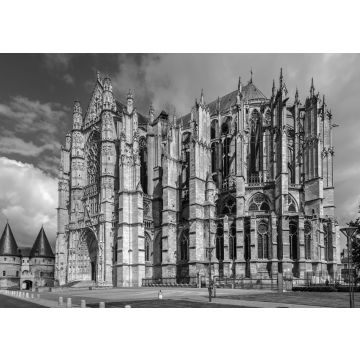 Lais Puzzle - Kathedrale von Beauvais, Frankreich in schwarz weiß - 500, 1.000 & 2.000 Teile