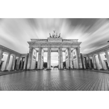 Lais Puzzle - Die Langzeitbelichtung des Brandenburger Tors in Berlin, Deutschland in schwarz weiß - 2.000 Teile