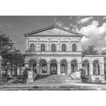 Lais Puzzle - Gebäude im Kurpark Bad Brückenau in schwarz weiß - 500, 1.000 & 2.000 Teile