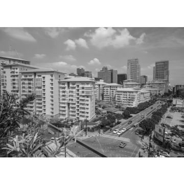 Lais Puzzle - Fort Bonifacio, Manila Philippinen in schwarz weiß - 500, 1.000 & 2.000 Teile