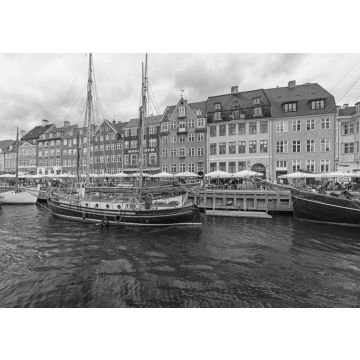 Lais Puzzle - Bunte Häuser am Nyhavn, Kopenhagen, Dänemark in schwarz weiß - 500, 1.000 & 2.000 Teile