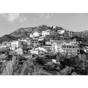 Lais Puzzle - Dorf Agros. Bezirk Limassol, Zypern in schwarz weiß - 500, 1.000 & 2.000 Teile