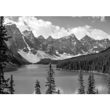 Lais Puzzle - Moraine See Banff Alberta Kanada in schwarz weiß - 500, 1.000 & 2.000 Teile
