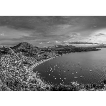 Lais Puzzle - Copacabana am Titicacasee in Bolivien in schwarz weiß - 500, 1.000 & 2.000 Teile