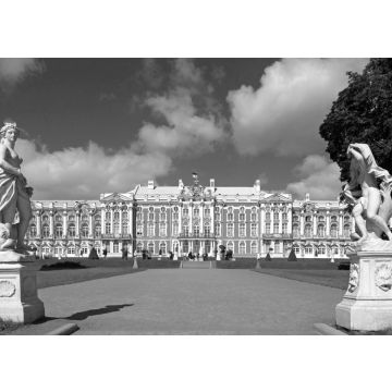 Lais Puzzle - Katharinenpalast, das Staatliche Eremitage-Museum (Winterpalast), Zarskoje Selo (Puschkin), südlich von St. Petersburg, Russische Föderation in schwarz weiß - 500, 1.000 & 2.000 Teile