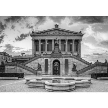 Lais Puzzle - Berlin Alte Nationalgalerie in der Dämmerung in schwarz weiß - 500, 1.000 & 2.000 Teile
