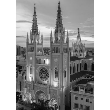 Lais Puzzle - Kathedrale von Guayaquil, Ecuador in schwarz weiß - 500, 1.000 & 2.000 Teile