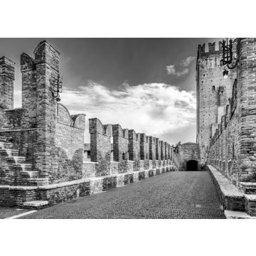 Lais Puzzle - Verona, Italien - Ponte Scaligero in schwarz weiß - 500, 1.000 & 2.000 Teile