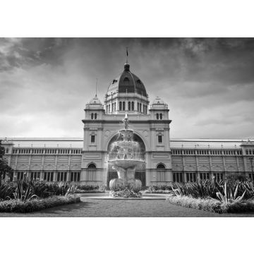 Lais Puzzle - Königliches Ausstellungsgebäude hinter Carlton Gardens in Melbourne, Victoria, Australien in schwarz weiß - 500, 1.000 & 2.000 Teile