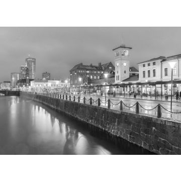 Lais Puzzle - Malmö Stadtbild Schweden in schwarz weiß - 500, 1.000 & 2.000 Teile