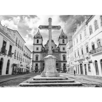 Lais Puzzle - Heller Blick auf den Pelourinho in Salvador, Brasilien in schwarz weiß - 500, 1.000 & 2.000 Teile