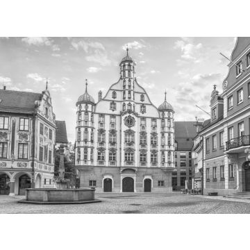 Lais Puzzle - Rathaus in Memmingen in schwarz weiß - 500, 1.000 & 2.000 Teile