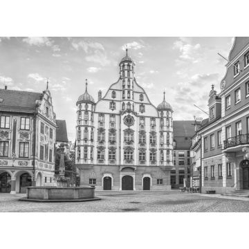 Lais Puzzle - Rathaus in Memmingen in schwarz weiß - 1.000 Teile