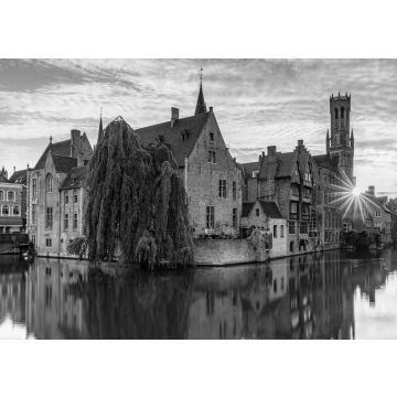 Lais Puzzle - Brügge Belgien in schwarz weiß - 500, 1.000 & 2.000 Teile