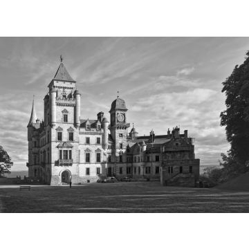 Lais Puzzle - Dunrobin Schloss bei Golspie Schottland in schwarz weiß - 500, 1.000 & 2.000 Teile