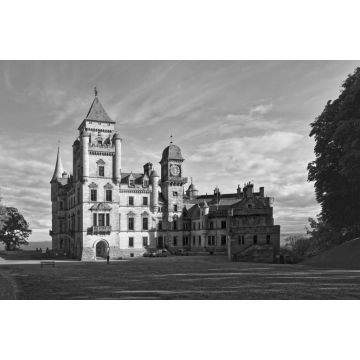 Lais Puzzle - Dunrobin Schloss bei Golspie Schottland in schwarz weiß - 2.000 Teile