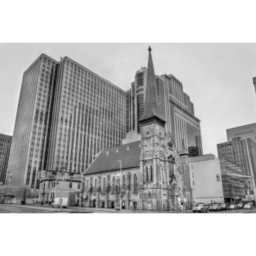 Lais Puzzle - Erste Baptistenkirche in Ottawa, Kanada in schwarz weiß - 2.000 Teile