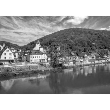Lais Puzzle - Dausenau, Lahntal in schwarz weiß - 500, 1.000 & 2.000 Teile