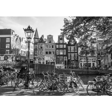 Lais Puzzle - Das schöne Grachtenviertel in Amsterdam - der perfekte Ort zum Entspannen in schwarz weiß - 500, 1.000 & 2.000 Teile