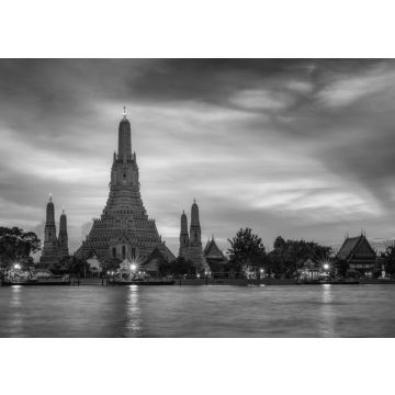 Lais Puzzle - Wat Arun der Tempel der Morgenröte ist das Wahrzeichen von Bangkok in schwarz weiß - 500, 1.000 & 2.000 Teile