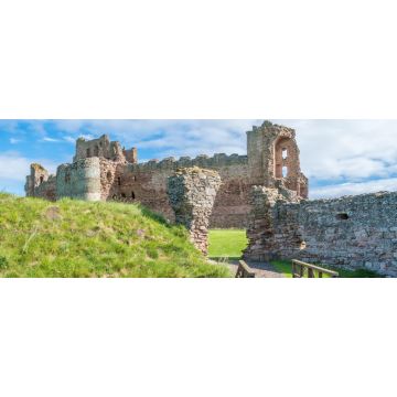 Lais Puzzle - Tantallon Castle, halbzerstörte Festung aus der Mitte des 14. Jahrhunderts, 5 Kilometer östlich von North Berwick, in East Lothian, Schottland, Panorama - 2.000 Teile