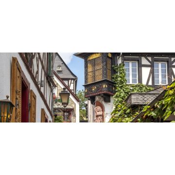 Lais Puzzle - Drosselgasse in Rüdesheim am Rhein, Panorama - 2.000 Teile