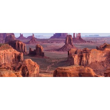 Lais Puzzle - Sonnenaufgang in Hunts Mesa navajo stammesgeschichtlicher Majestät in der Nähe von Monument Valley, Arizona, USA, Panorama - 2.000 Teile