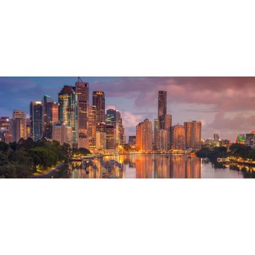 Lais Puzzle - Brisbane. Cityscape von Brisbane Skyline, Australien während des Sonnenaufgangs, Panorama - 2.000 Teile