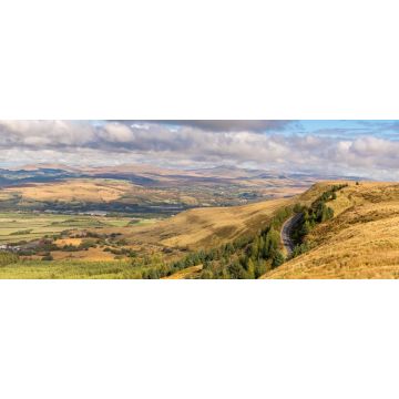 Lais Puzzle - Blick über die walisische Landschaft und die Wolken von der A4061 bei Aberdare in Rhondda Cynon Taf, Mid Glamorgan, Wales, UK, Panorama - 2.000 Teile