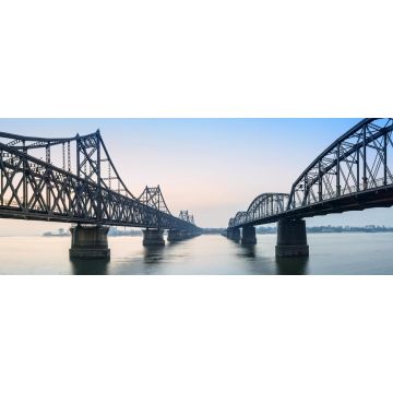 Lais Puzzle - Brücke über den Yalu-Fluss, Dandong, Liaoning, China, Panorama - 2.000 Teile