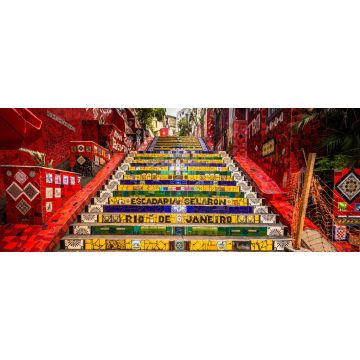 Lais Puzzle - Die Selaron-Treppe im historischen Zentrum von Rio de Janeiro, Brasilien, Panorama - 2.000 Teile