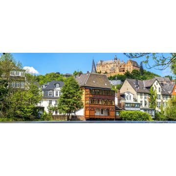 Lais Puzzle - Blick auf Schloss und Lahn, Land Hessen, Deutschland, Panorama - 2.000 Teile
