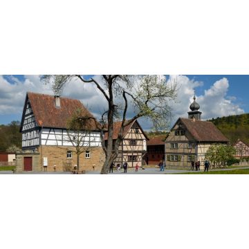 Lais Puzzle - dorfidylle im freilandmuseum fladungen, Panorama - 2.000 Teile