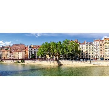 Lais Puzzle - Lyon (Frankreich) alte Gebäude in der Nähe des Flusses Saone, Panorama - 2.000 Teile
