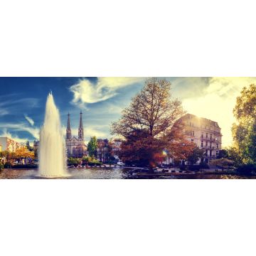 Lais Puzzle - Schöne herbstliche Stadtlandschaft von Baden-Baden, Deutschland, Panorama - 2.000 Teile