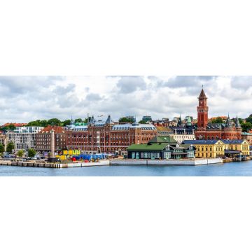 Lais Puzzle - Blick auf das Stadtzentrum von Helsingborg - Schweden, Panorama - 2.000 Teile