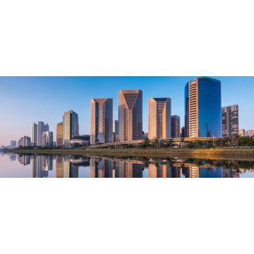 Lais Puzzle - Moderne Gebäude Reflexion in Pinheiros Fluss in Sao Paulo Stadt, Brasilien, Panorama - 2.000 Teile
