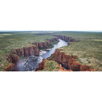 Lais Puzzle - Luftaufnahme des King George River, North Kimberley, Westaustralien, Panorama - 2.000 Teile