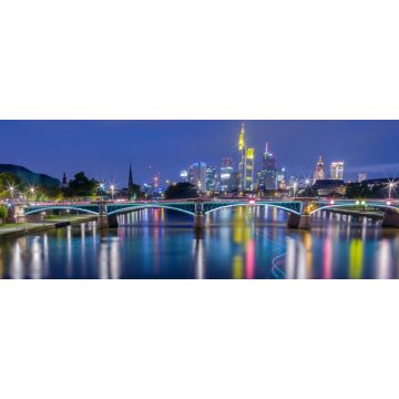 Lais Puzzle - Nacht in Frankfurt am Main vom Main aus, Panorama - 2.000 Teile