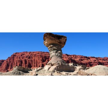 Lais Puzzle - Blick auf die Formation El Hongo im Ischigualasto Provincial Park oder Valle de la Luna, San Juan, Argentinien, Panorama - 2.000 Teile