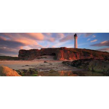 Lais Puzzle - Erstaunlich Sonnenuntergang über Lossiemouth Leuchtturm (Schottland UK), Panorama - 2.000 Teile