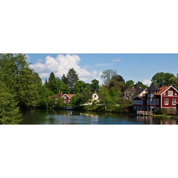 Lais Puzzle - Häuser am Fluss Motala, Panorama - 2.000 Teile