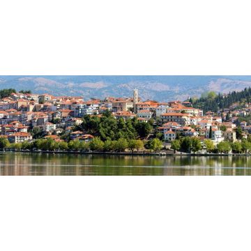 Lais Puzzle - Stadt Kastoria und Orestiada-See, Griechenland, Panorama - 2.000 Teile