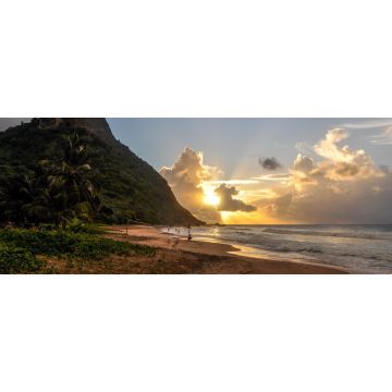 Lais Puzzle - Morro do Pico bei Sonnenuntergang, Fernando de Noronha, Pernambuco, Brasilien, Panorama - 2.000 Teile