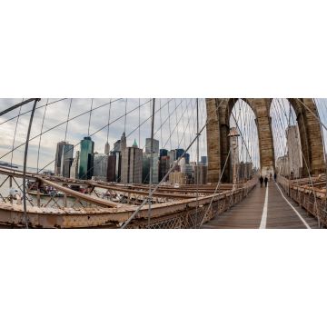 Lais Puzzle - New York, Brooklyn Bridge mit Kabeln, Panorama - 2.000 Teile