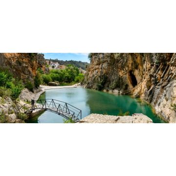 Lais Puzzle - Bolbaite Fluss und Wasserfall, nahe Ontinyent, Comunidad Valenciana, Spanien, Panorama - 2.000 Teile