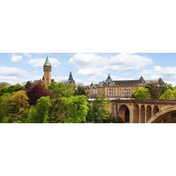 Lais Puzzle - Pont Adolphe und Staatliche Sparkasse in Luxemburg, Panorama - 2.000 Teile
